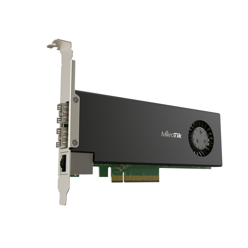 Mikrotik CCR2004-1G-2XS-PCIE CCR2004-1G-2XS-PCIe, Interno, Alámbrico, PCI Express, Ethernet / Fiber
