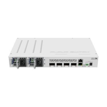 Mikrotik CRS504-4XQ-IN CRS504-4XQ-IN, Gestionado, Fast Ethernet (10/100), Energía sobre Ethernet (PoE), Montaje en rack