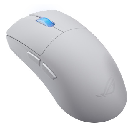 ASUS 90MP0490-BMUA10 ROG Harpe II Ace, mano derecha, Óptico, RF Wireless + Bluetooth + USB Type-A, 42000 DPI, Blanco