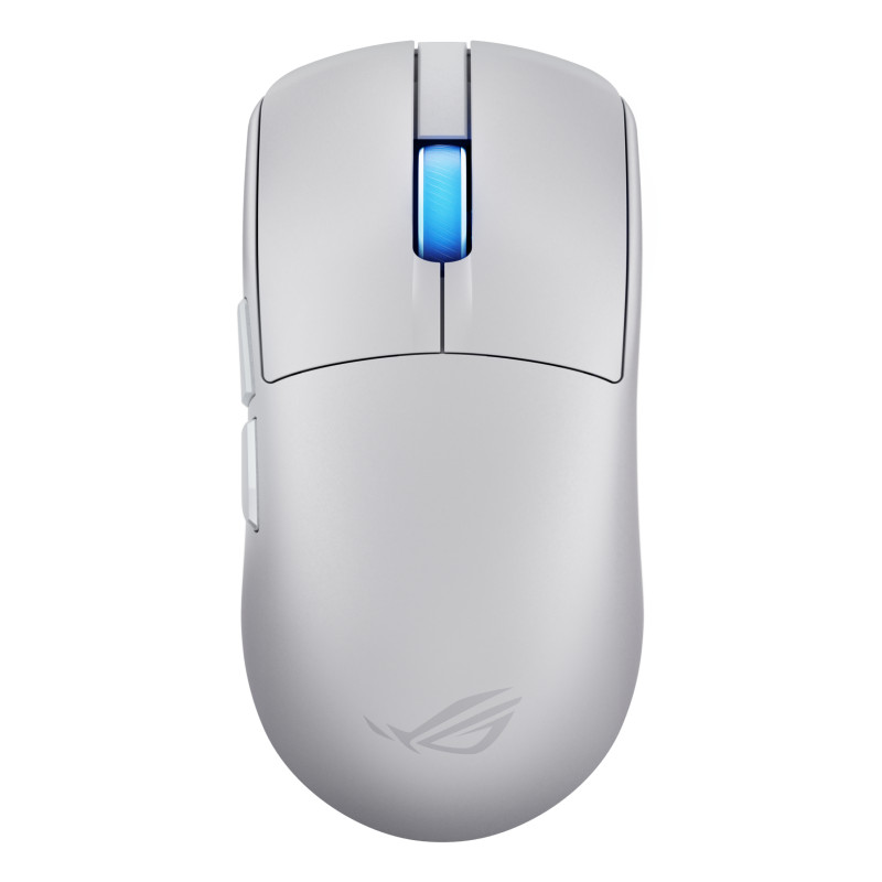 ASUS 90MP0490-BMUA10 ROG Harpe II Ace, mano derecha, Óptico, RF Wireless + Bluetooth + USB Type-A, 42000 DPI, Blanco
