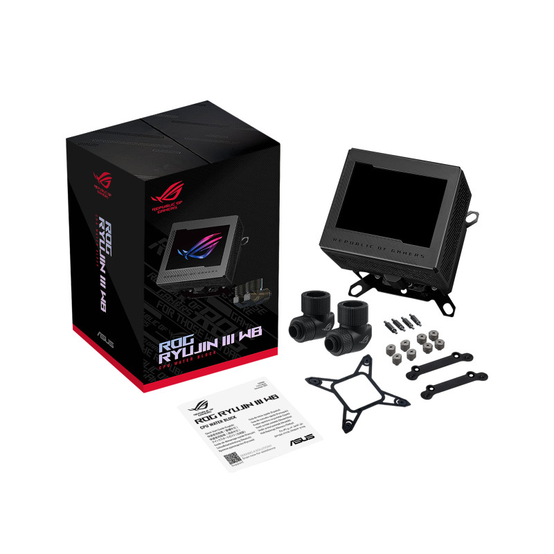 ASUS 90RC00V0-M0UAY0 ROG RYUJIN III WB, Bloque de agua, Cobre, Negro, LGA 1150 (Zócalo H3), LGA 1151 (Zócalo H4), LGA 1155