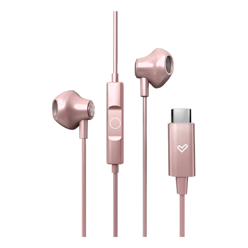 Energy Sistem 459285 EasyPods, Alámbrico, 20 - 20000 Hz, Llamadas/Música, 12 g, Auriculares, Oro rosa