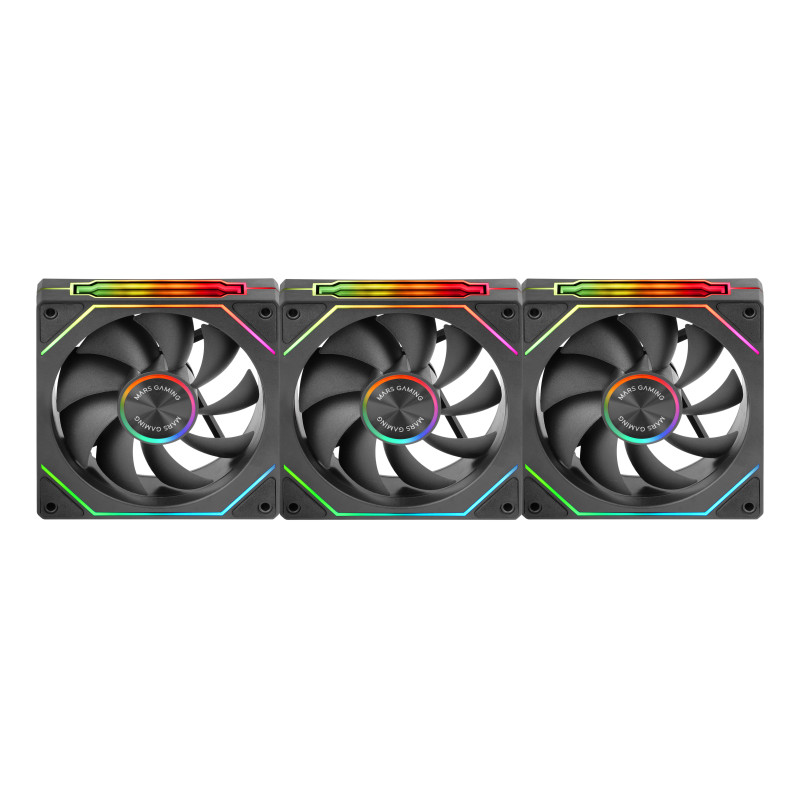 Mars Gaming MFLINKFINITYKIT2 MF-LINKFINITYKIT2, Ventilador, 12 cm, Negro