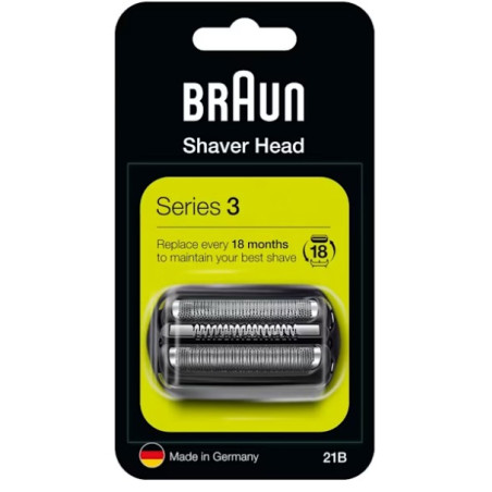 Braun 736879 Series 3 Kombipack 21 B neu, Cabezal para afeitado, 1 cabezal(es), Negro, Acero inoxidable, 18 mes(es), Braun,