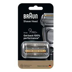 Braun 555562 Series 9 96M, Cabezal para afeitado, 1 cabezal(es), Negro, Acero inoxidable, 18 mes(es), Braun, Series 9+ Pro 2