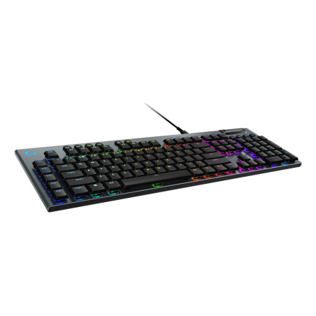 Logitech G 920-012942 G915 X, Alámbrico, USB, Interruptor mecánico, QWERTY, LED RGB, Negro
