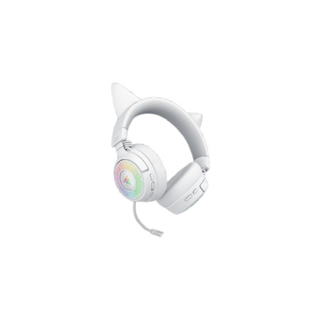 Razer RZ04-05170400-R3M1 Kraken Kitty V3 Pro - White, Inalámbrico y alámbrico, Juego, 390 g, Auriculares, Blanco