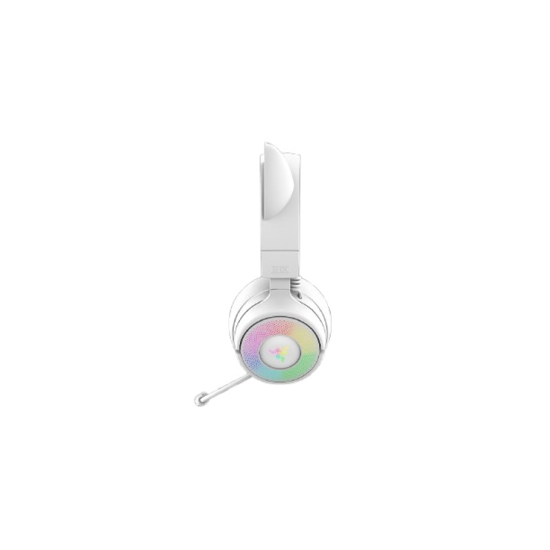 Razer RZ04-05170400-R3M1 Kraken Kitty V3 Pro - White, Inalámbrico y alámbrico, Juego, 390 g, Auriculares, Blanco