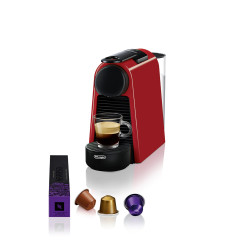 De’Longhi EN 85.R Essenza Mini EN 85.R, Macchina per caffè a capsule, 0,6 L, Cápsula de café, 1370 W, Negro, Rojo