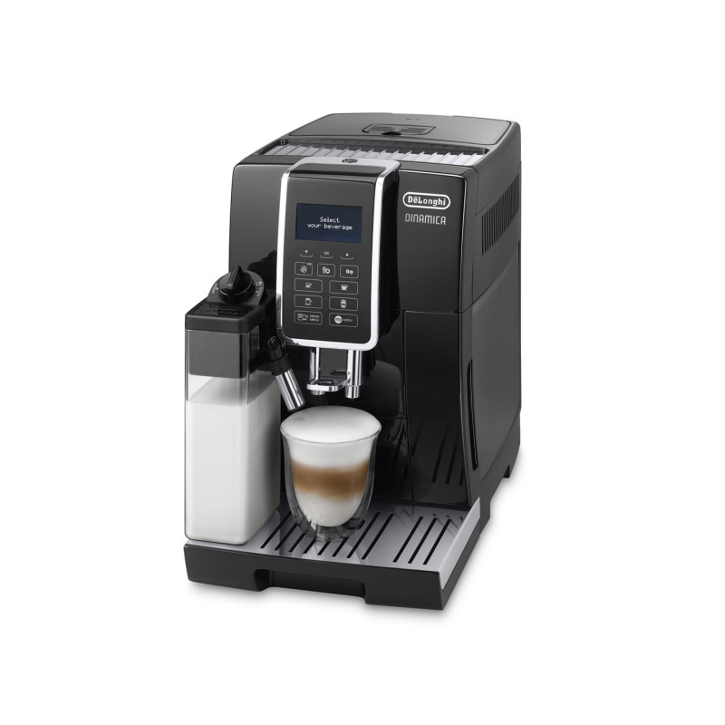 De’Longhi ECAM 350.55.B Dinamica Ecam 350.55.B, Máquina espresso, Granos de café, Molinillo integrado, 1450 W, Negro, Acero