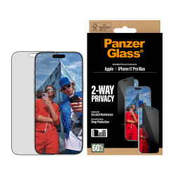 PanzerGlass PG75492 ® 2-Way Privacy Screen Protector iPhone 17 Pro Max | Ultra-Wide Fit w. EasyAligner, Apple, Apple - iPhone 2