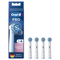 Oral-B 8006540860809 Sensitive Clean , 4 pieza(s), Blanco, 3 mes(es), Extrasuave, Oral-B, Caja