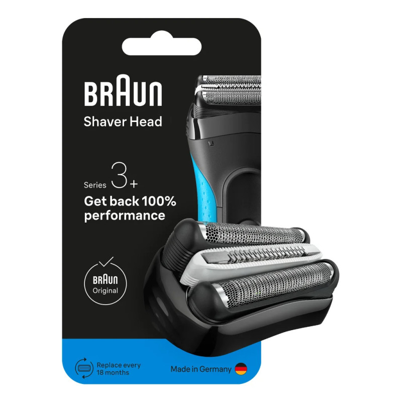 Braun 735797 Series 3 735797, Cabezal para afeitado, 1 cabezal(es), Negro, Acero inoxidable, 18 mes(es), Braun, Series 3+ 32 B