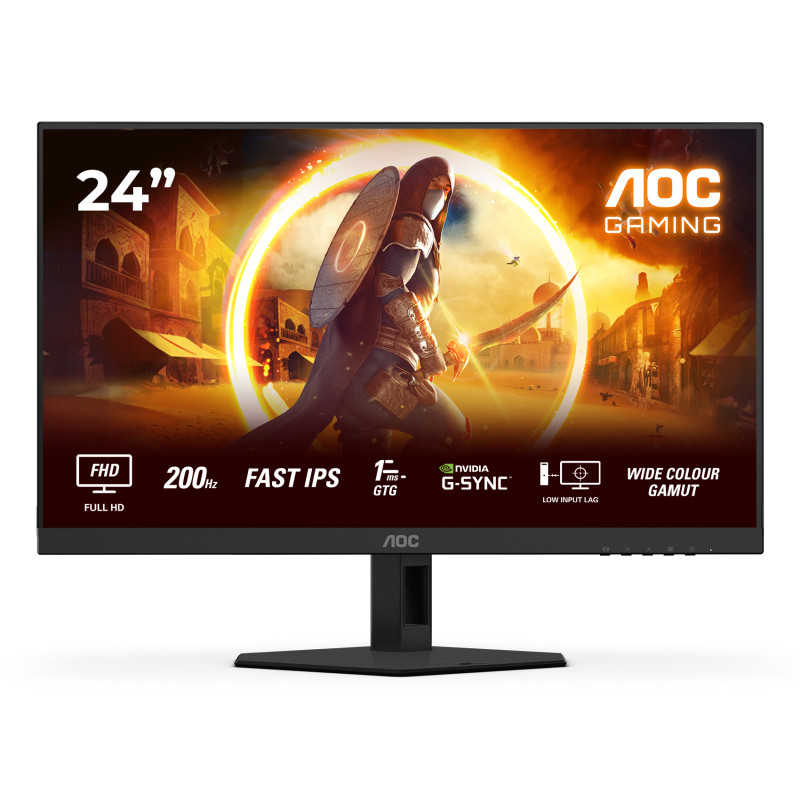 AOC 24G4HRE G4 24G4HRE, 60,5 cm (23.8"), 1920 x 1080 Pixeles, Full HD, LED, 1 ms, Negro, Rojo