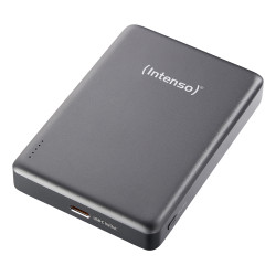 Intenso 7344034 Batería Externa Magnética MW10000 10000 mAh – Compatible con MagSafe, Carga Inalámbrica 15W, USB-C PD 20W,