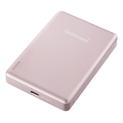 Intenso 7344033 Batería Externa Magnética MW10000 10000 mAh – Compatible con MagSafe, Carga Inalámbrica 15W, USB-C PD 20W,