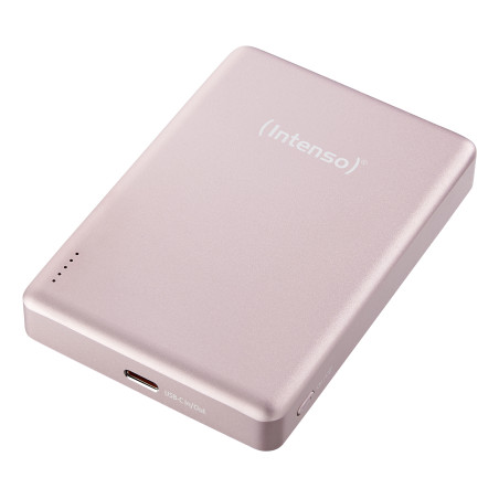 Intenso 7344033 Batería Externa Magnética MW10000 10000 mAh – Compatible con MagSafe, Carga Inalámbrica 15W, USB-C PD 20W,