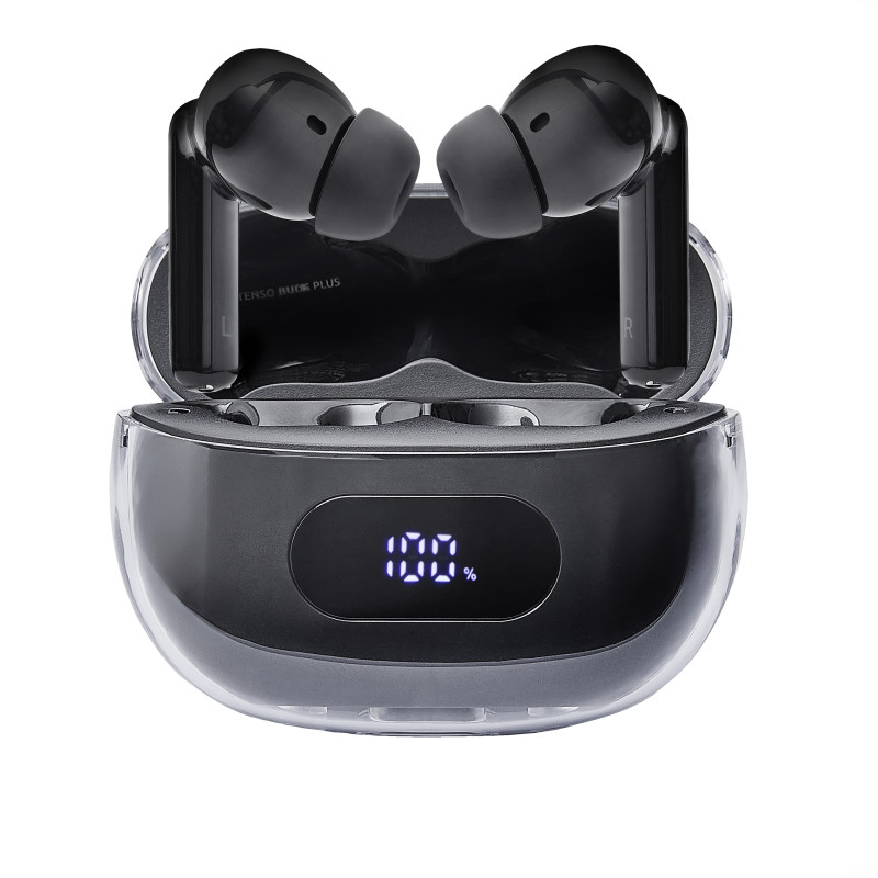 Intenso 3720310 Buds Earphone Plus T310AE Black, True Wireless Stereo (TWS), Llamadas/Música/Deporte/Uso diario, Auriculares,