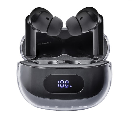Intenso 3720310 Buds Earphone Plus T310AE Black, True Wireless Stereo (TWS), Llamadas/Música/Deporte/Uso diario, Auriculares,
