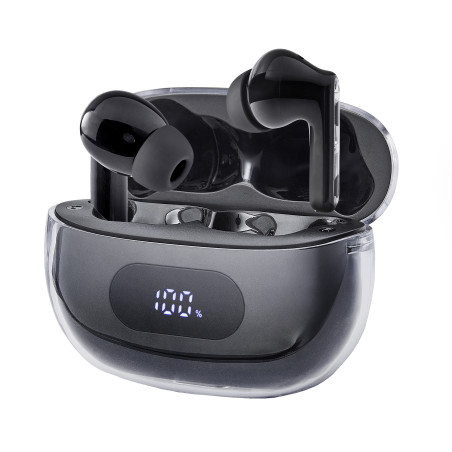Intenso 3720310 Buds Earphone Plus T310AE Black, True Wireless Stereo (TWS), Llamadas/Música/Deporte/Uso diario, Auriculares,