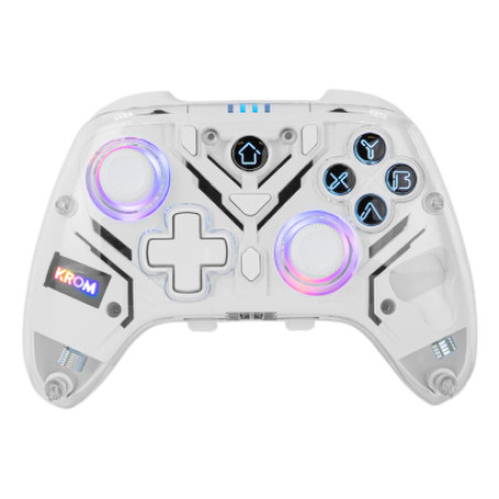 Krom NXKROMKRYSTAL NXKROMKRYSTAL, Gamepad, Android, Nintendo Switch, Nintendo Switch 2, PC, iOS, Cruceta, Botón de inicio,