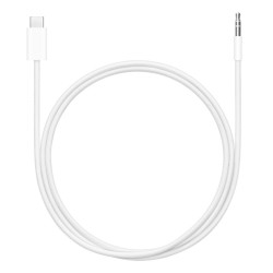 Apple MDV84ZM/A MDV84ZM/A, 3,5mm, Macho, USB Tipo C, Macho, 1,2 m, Blanco