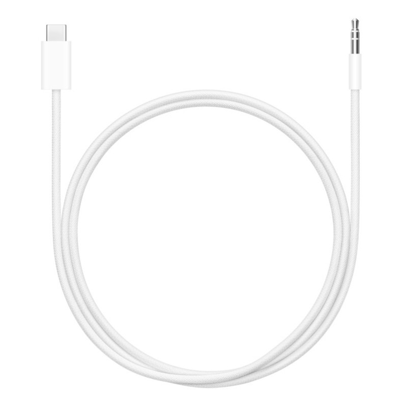 Apple MDV84ZM/A MDV84ZM/A, 3,5mm, Macho, USB Tipo C, Macho, 1,2 m, Blanco