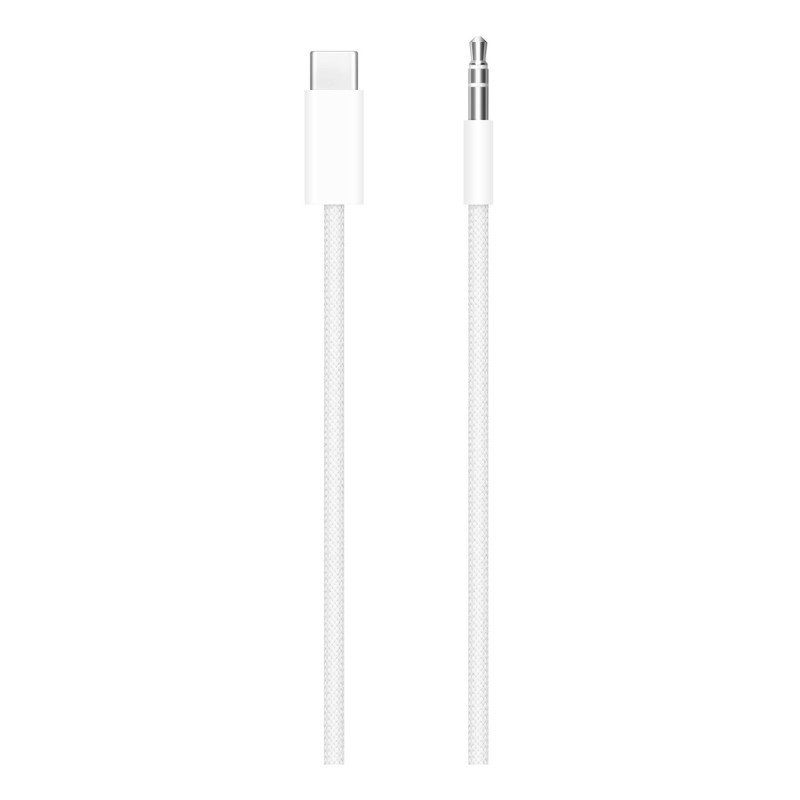 Apple MDV84ZM/A MDV84ZM/A, 3,5mm, Macho, USB Tipo C, Macho, 1,2 m, Blanco