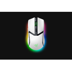 Razer RZ01-04660200-R3G1 Cobra Pro, mano derecha, Óptico, RF Wireless + Bluetooth + USB Type-C, 30000 DPI, Blanco