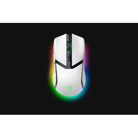 Razer RZ01-04660200-R3G1 Cobra Pro, mano derecha, Óptico, RF Wireless + Bluetooth + USB Type-C, 30000 DPI, Blanco