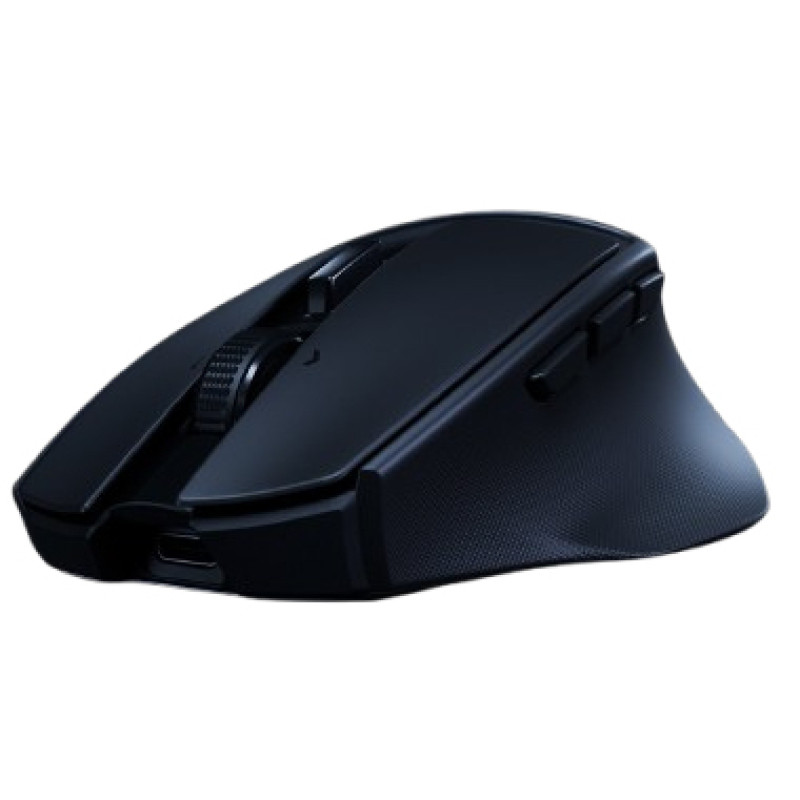 Razer RZ01-04310100-R3G1 Basilisk Mobile, mano derecha, Óptico, RF Wireless + USB Type-C, 18000 DPI, Negro, Amarillo