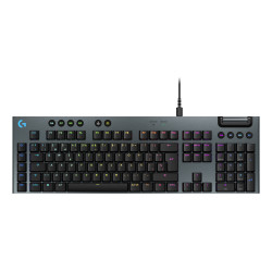 Logitech G 920-012943 Teclado mecánico para gaming con cable de perfil bajo G915 X, teclas de PBT de doble moldeado, teclas