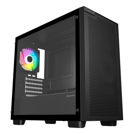 UNYKAch UK121806 Caja Micro ATX Revelat Mesh EDGE, Micro Torre, PC, Negro, ITX, micro ATX, Acrilonitrilo butadieno estireno
