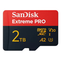 SanDisk SDSQXCD-2T00-GN6MA Extreme PRO, 2 TB, MicroSDXC, Clase 10, UHS-I, 250 MB/s, 150 MB/s