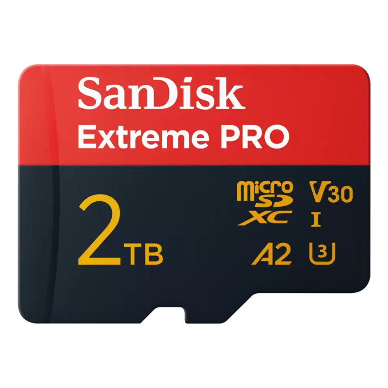 SanDisk SDSQXCD-2T00-GN6MA Extreme PRO, 2 TB, MicroSDXC, Clase 10, UHS-I, 250 MB/s, 150 MB/s