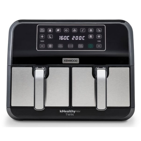 Kenwood HFM20.000MB HFM20.000MB, Freidora de aire caliente, 8 L, 35 °C, 200 °C, 60 min, Doble