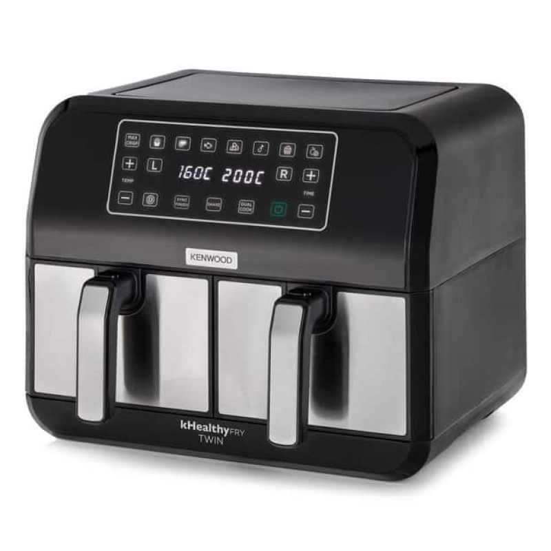 Kenwood HFM20.000MB HFM20.000MB, Freidora de aire caliente, 8 L, 35 °C, 200 °C, 60 min, Doble