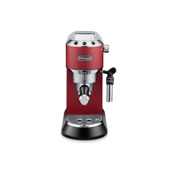 De’Longhi 0132106139 Dedica Style EC 685.R, Máquina espresso, 1,1 L, Dosis de café, De café molido, 1300 W, Negro, Rojo,