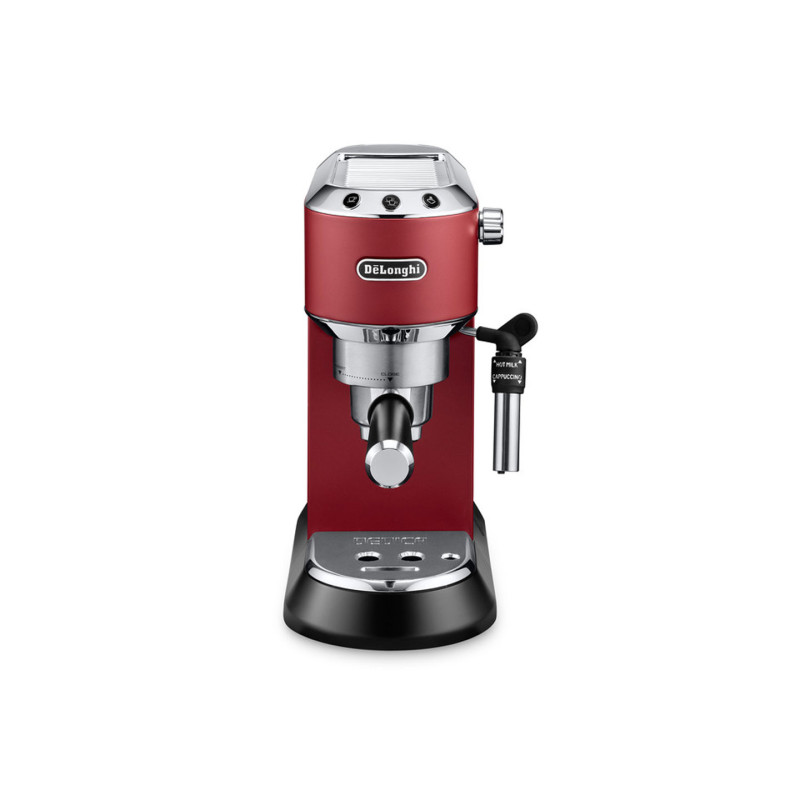 De’Longhi 0132106139 Dedica Style EC 685.R, Máquina espresso, 1,1 L, Dosis de café, De café molido, 1300 W, Negro, Rojo,