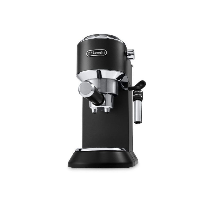 De’Longhi 0132106272 Dedica Style EC 685.BK, Máquina espresso, 1,1 L, Dosis de café, De café molido, 1300 W, Negro, Plata