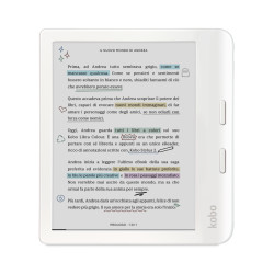 Rakuten Kobo N428-KU-WH-K-CK Libra Colour, 17,8 cm (7"), E Ink Kaleido, 1264 x 1680 Pixeles, EPUB, RTF, EPUB3, MOBI, CBR, PDF,