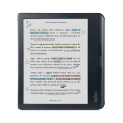 Rakuten Kobo N428-KU-BK-K-CK Libra Colour, 17,8 cm (7"), E Ink Kaleido, 1264 x 1680 Pixeles, EPUB, RTF, EPUB3, MOBI, CBR, PDF,