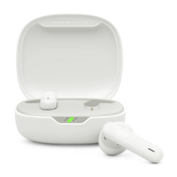 JBL JBLWFLEX2WHT Wave Flex 2, Inalámbrico, Llamadas/Música, 20 - 20000 Hz, 8,24 g, Auriculares, Blanco