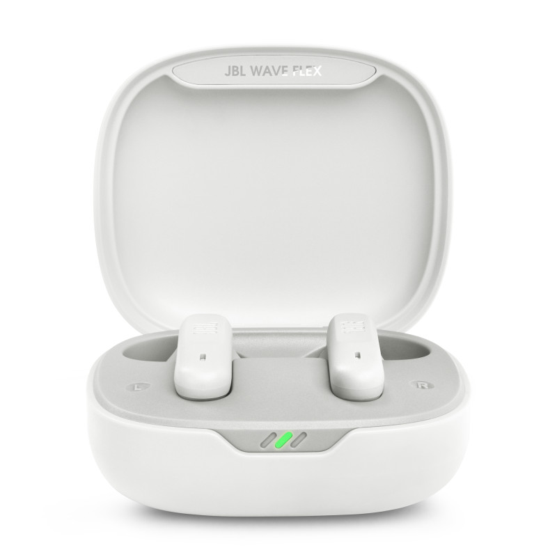 JBL JBLWFLEX2WHT Wave Flex 2, Inalámbrico, Llamadas/Música, 20 - 20000 Hz, 8,24 g, Auriculares, Blanco