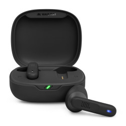 JBL JBLWFLEX2BLK Wave Flex 2, Inalámbrico, Llamadas/Música, 20 - 20000 Hz, 8,24 g, Auriculares, Negro