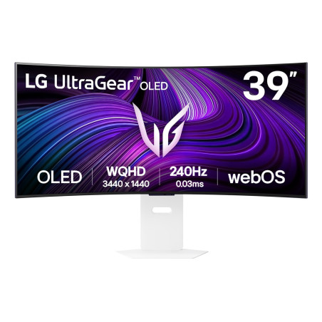 LG 39GX90SA-W 39GX90SA-W, 99,1 cm (39"), 3440 x 1440 Pixeles, Wide Quad HD, OLED, 0,03 ms, Blanco