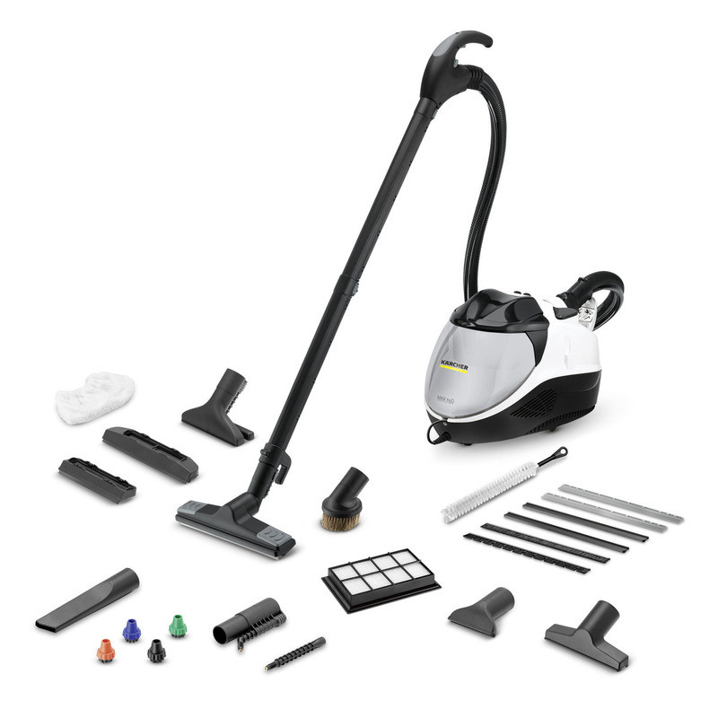 Kärcher 1.439-490.0 SV 7, Limpiador a vapor de cilindro, 0,5 L, Negro, Gris, Blanco, Botones, Fijo, 50 cm