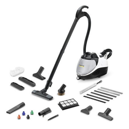 Kärcher 1.439-490.0 SV 7, Limpiador a vapor de cilindro, 0,5 L, Negro, Gris, Blanco, Botones, Fijo, 50 cm