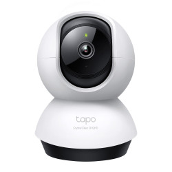 TP-Link TAPO C220 Tapo C220, Cámara de seguridad IP, Interior, Inalámbrico, Escritorio, Blanco, Negro, Esférico