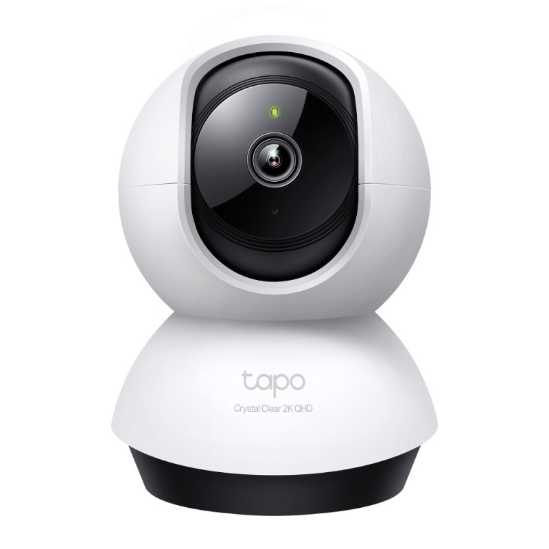 TP-Link TAPO C220 Tapo C220, Cámara de seguridad IP, Interior, Inalámbrico, Escritorio, Blanco, Negro, Esférico